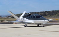 N9943H @ CMA - 2016 Cirrus Design Corp. VISION SF50, Williams FJ33-5A Turbofan, this is the seventh production VISION jet, taxi at AOPA FLY-IN - by Doug Robertson