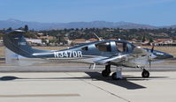 N347DR @ CMA - 2016 Diamomd Aircraft Industries Gmbh DA62, two Austro E4(AE300) Diesels 180 Hp each, taxi to AOPA FLY-IN display ramp - by Doug Robertson