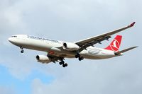 TC-JNP @ LLBG - Second landing attempt, for this flight from Istanbul, after an aborted first landing due to (only assume) strong cross-wind. A real time touch & go. - by ikeharel