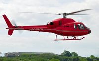 G-ORDH @ EGFH - Visiting Twin Squirrel operated by Atlas Helicopters. - by Roger Winser