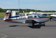 G-OSUS @ EGTB - Mooney M20K at Wycombe Air Park. Ex OY-SUS - by moxy