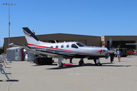 N961GG @ CMA - 2016 DAHER SOCATA TBM 700, one P&W(C)PT66D flat rated at 850 sHp, 5-blade CS prop, at AOPA FLY-IN - by Doug Robertson