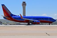N447WN @ KBOI - Landing roll out on RWY 28R. - by Gerald Howard