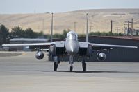 05-0003 @ KBOI - Taxiing for RWY 10R. 428th Fighter Sq., 366th Fighter Wing, Mountain Home AFB, Idaho. - by Gerald Howard