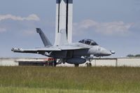168263 @ KPAE - EA-18G Growler of VAQ-133 taxing to the south end of Paine Field for departure to Whidbey NAS. - by Eric Olsen
