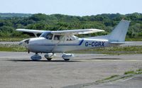 G-CGRX @ EGFH - Visiting Reims/Cessna Skyhawk. - by Roger Winser