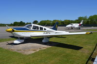 G-RECW @ EGLK - Piper PA-28-181 Cherokee Archer II at Blackbushe. Ex N81671 - by moxy