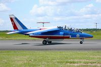 E95 @ LFOA - Dassault-Dornier Alpha Jet E (F-TERQ), Athos 07 of Patrouille de France 2016, Avord Air Base 702 (LFOA) Open day 2016 - by Yves-Q