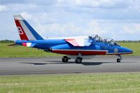 E85 @ LFOA - Dassault-Dornier Alpha Jet E (F-UGFF), Athos 08 of Patrouille de France 2016, Avord Air Base 702 (LFOA) Open day 2016 - by Yves-Q