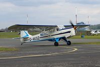 G-AKSZ @ EGBO - @ the Radial&Trainers Fly-In Wolverhampton(Halfpenny Green) Airport. Ex:-F-BGPQ,TJ457. - by Paul Massey
