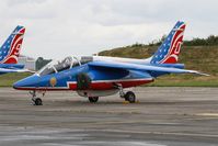 E162 @ LFBD - Dassault-Dornier Alpha Jet E (F-TERJ), Replacement aircraft of Patrouille de France 2017, Bordeaux-Mérignac Air Base 106  (LFBD-BOD) Open day 2017 - by Yves-Q