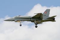 J-5016 @ LFBD - Swiss Air Force McDonnell Douglas FA-18C Hornet, On final rwy 23, Bordeaux-Mérignac airport (LFBD-BOD) - by Yves-Q
