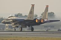 90-0248 @ KBOI - Take off on RWY 10R.  391st Fighter Sq.“Bold Tigers”, 366th Fighter Wing, Mountain Home AFB, Idaho. - by Gerald Howard