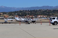 N2282T @ CMA - Raytheon BEECH G36 BONANZA, Continental IO-550 300 Hp, 6 seats, taxi at AOPA FLY-IN to overflow parking - by Doug Robertson