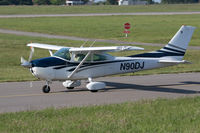 N90DJ @ EGJB - taxying for departure, Guernsey - by alanh