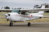 N73454 @ KRHV - Locally-based 1976 Cessna 172M taxing out for departure at Reid Hillview Airport, San Jose, CA. - by Chris Leipelt