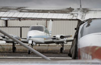 N310H @ KRHV - Locally based 1964 Cessna 310I parked at its tie down at Reid Hillview Airport, San Jose, CA. - by Chris Leipelt
