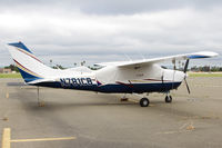 N781CB @ KRHV - Locally based 1977 Cessna T210M parked outside its hangar at Reid Hillview Airport, San Jose, CA. - by Chris Leipelt