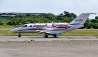 9H-ZRH @ EGFH - Visiting CJ2+ operated by Helispirit SA. Previously D-IFIS. - by Roger Winser