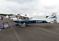 D-EEFI @ EGTB - Cessna 172S Turbo Skyhawk JT-A at AeroExpo 2017, Wycombe Air Park. - by moxy