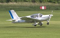 G-AZGL @ EGTH - Touching down at Old Warden, Beds. - by Chris Holtby