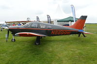 N8899W @ EGTB - Piper Turbo Arrow III at AeroExpo 2017, Wycombe Air Park. - by moxy