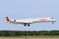 F-HMLK @ LFRB - Bombardier CRJ-1000EL NG, On final rwy 07R, Brest-Bretagne airport (LFRB-BES) - by Yves-Q