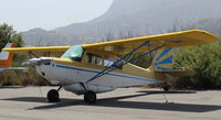 N1016L @ SZP - 1973 Bellanca 7ECA CITABRIA, Lycoming O-235 115 Hp, external long range belly fuel tank, 82 gallons usable - by Doug Robertson