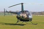 G-DODB @ X5FB - Robinson R22 Beta, Fishburn Airfield UK, April 8th 2017 - by Malcolm Clarke