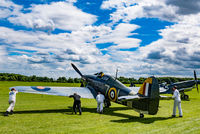 G-BKTH - Preparing for takeoff at Shuttleworth Navy airshow