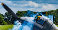 G-BKTH - Starting the Merlin. - Shuttleworth Navy airshow.