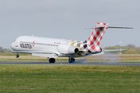 EI-FCU @ LFRB - Boeing 717-2BL, Landing rwy 25L, Brest-Bretagne airport (LFRB-BES) - by Yves-Q
