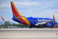 N916WN @ KBOI - Landing roll out on RWY 28R. - by Gerald Howard