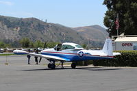 N91689 @ SZP - 1946 North American NAVION, Continental E225 upgrade, Young Eagles Flight, at Fuel Dock - by Doug Robertson