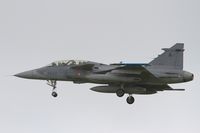 9820 @ LFRJ - Saab JAS-39D Gripen, On final rwy 26, Landivisiau Naval Air Base (LFRJ) Tiger Meet 2017 - by Yves-Q