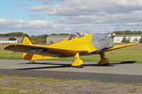 G-AKAT @ EGBR - Miles M14A Hawk Trainer 3 at Breighton Airfield's Helicopter Fly-In. September 22nd 2013. - by Malcolm Clarke