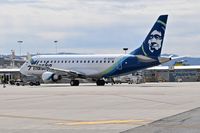N192SY @ KBOI - Push back from Alaska ramp.