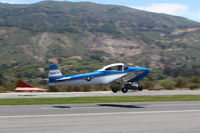 N8667H @ SZP - 1947 North American NAVION, Continental IO-520 285 Hp upgrade, takeoff climb, Young Eagles flight - by Doug Robertson