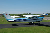 D-EJNG @ EDWR - Cessna 182 Skylane taxiing at the airfield on the German island of Borkum