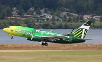N607AS @ KPDX - Boeing 737-700 - by Mark Pasqualino