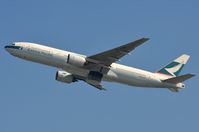 B-HNA @ VHHH - Cathay Pacific B772 lifting off. - by FerryPNL