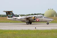 1125 @ LFRJ - Saab 105OE, Taxiing to flight line, Landivisiau Naval Air Base (LFRJ) Tiger Meet 2017 - by Yves-Q
