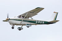 G-RUIA @ EGFH - Skyhawk, Cambrian Flying Club, previously PH-AXA, seen departing runway 22 for local area flight. - by Derek Flewin