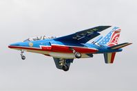 E68 @ LFBD - Dassault-Dornier Alpha Jet E (F-TEMO), Athos 08 of Patrouille de France 2017, Bordeaux-Mérignac Air Base 106 (LFBD-BOD) Open day 2017 - by Yves-Q