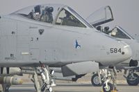 78-0584 @ KBOI - Flying on a smoke filled day.  190th Fighter Sq., Idaho ANG. - by Gerald Howard