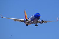 N935WN @ KBOI - On approach for RWY 10L. - by Gerald Howard