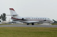 PH-CTR @ EGSH - Departing from Norwich in heavy rain. - by Graham Reeve
