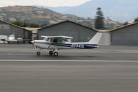 N5443L @ SZP - 1980 Cessna 152, Lycoming O-235 115 Hp, landing roll Rwy 22, doing pattern work today - by Doug Robertson