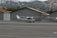 N704UT @ SZP - 1976 Cessna 150M, Continental O-200 100 Hp, taxi to Rwy 22 - by Doug Robertson