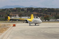 N800PR @ CMA - 2004 Robinson R44 RAVEN II, one Lycomiing IO-540-AE1A5 6 cylinder 260 Hp derated to 225 Hp for takeoff, 205 Hp continuous, 4 seats, on SUN AIR JETS ramp. - by Doug Robertson
